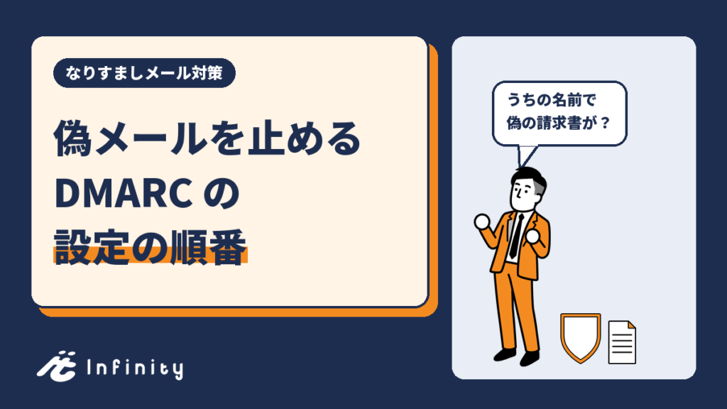 なりすましメール対策:中小企業のDMARC設定の順番とSPF・DKIMの違い