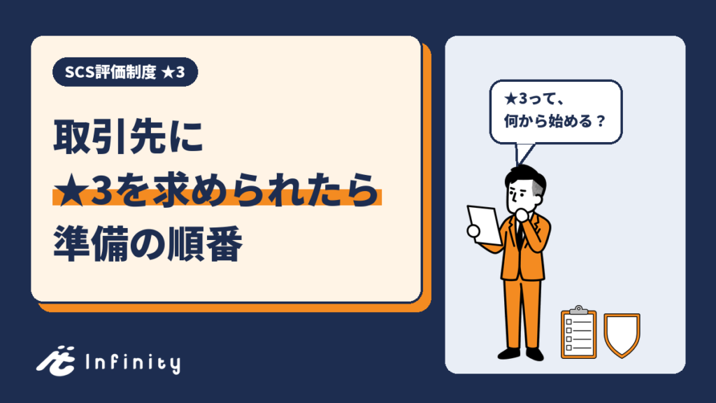 SCS評価制度の★3とは:取引先に求められたときに確かめることと準備の順番
